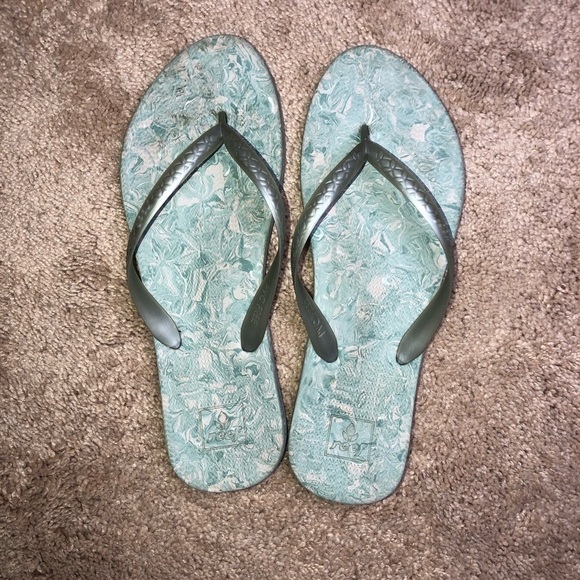 Reef Women’s Mint Green Flip Flops Size 10 - Picture 2 of 3